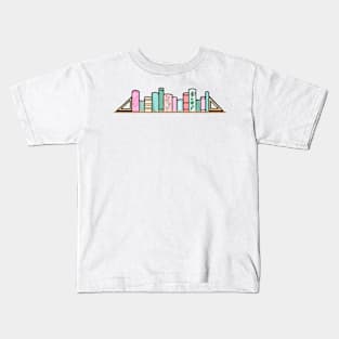 Floral book shelf Kids T-Shirt